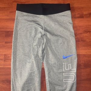 Nike Dri-FIT Leggings - Gray with UF Logo - Size: S